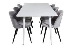Ypas Spisegruppe 180 cm inkl. 6 Valeri Stoler