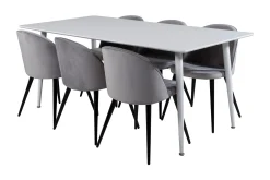 Ypas Spisegruppe 180 cm inkl. 6 Valeri Stoler