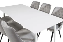 Ypas Spisegruppe 180cm inkl. 6 Valera Lyx Stoler