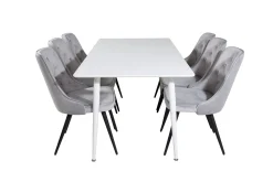 Ypas Spisegruppe 180cm inkl. 6 Valera Lyx Stoler