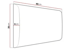 Zaratuz Väggpanel 20x40 cm Black