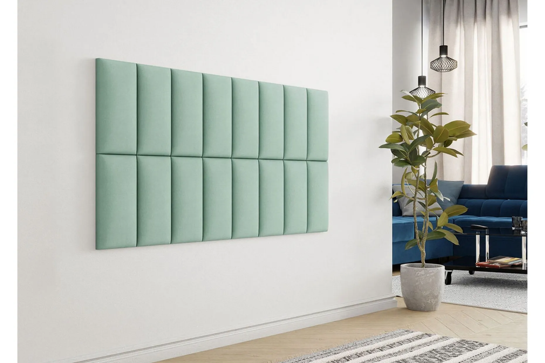 Zaratuz Väggpanel 20x40 cm Light green/Green/Mint