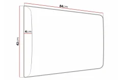 Zaratuz Väggpanel 42x84 cm Yellow
