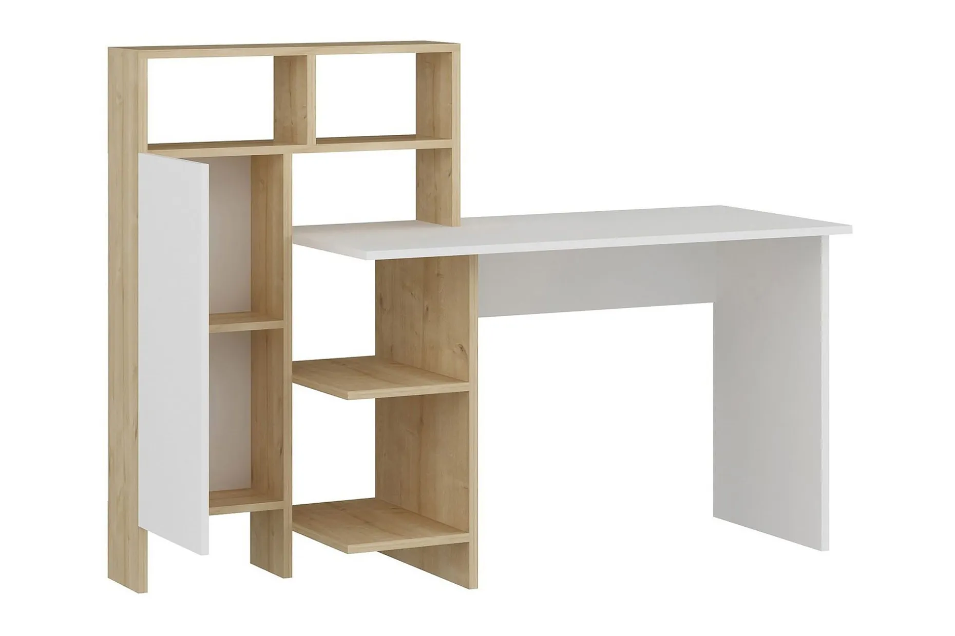Zeko Skrivebord 120 cm med Oppbevaringshylle