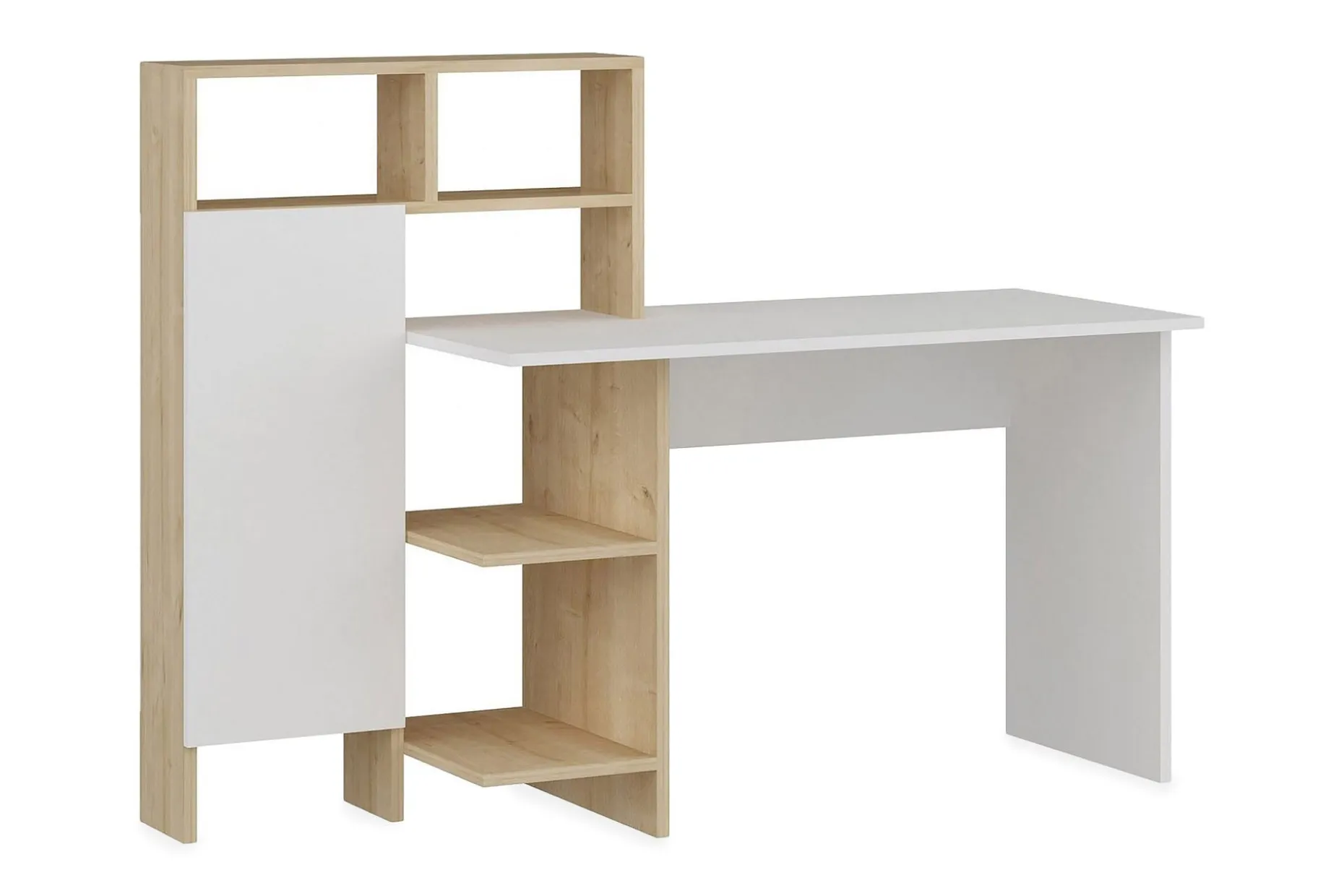 Zeko Skrivebord 120 cm med Oppbevaringshylle