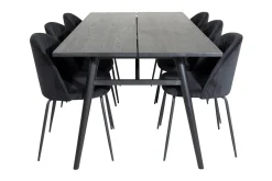 Zenazmi Forlengningsbar Spisegruppe 195 cm inkl. 6 Foyos Sto