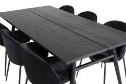 Zenazmi Forlengningsbar Spisegruppe 195 cm inkl. 6 Foyos Sto