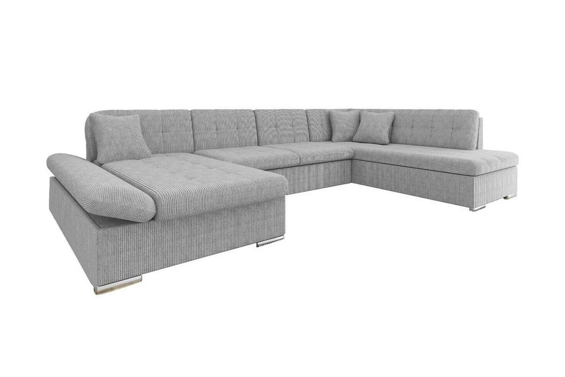 Zumar 4-sits Hörnbäddsoffa Ljusgrå